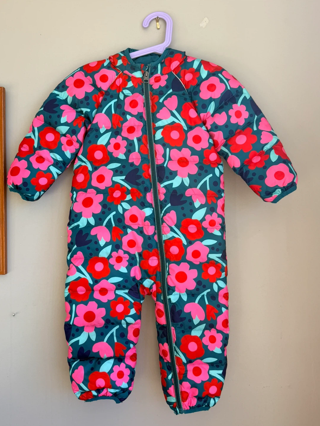 Hanna Andersson Floral Snowsuit One-Piece