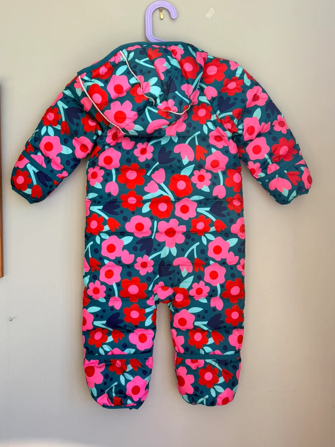 Hanna Andersson Floral Snowsuit One-Piece - photo 2