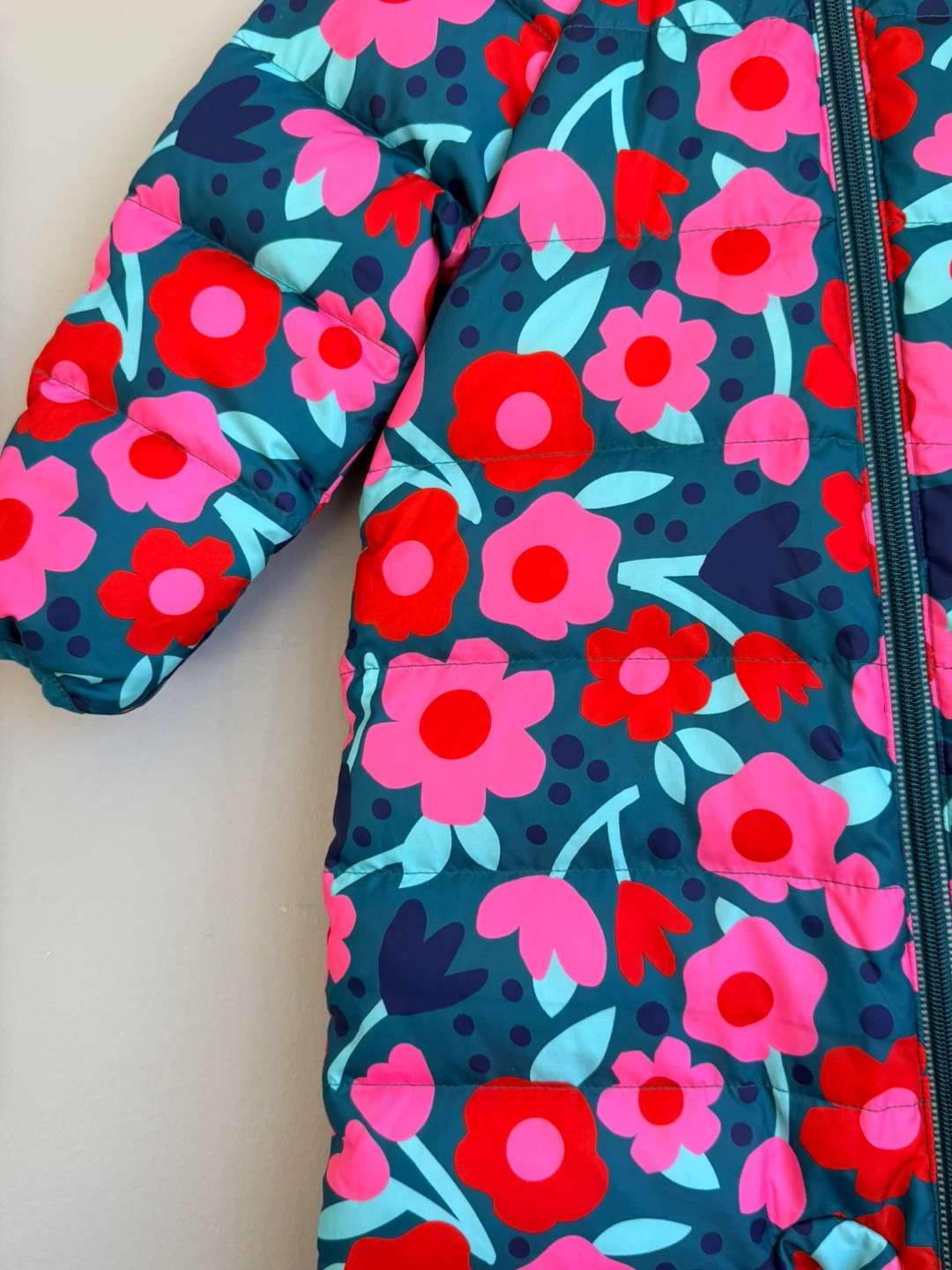 Hanna Andersson Floral Snowsuit One-Piece - photo 3