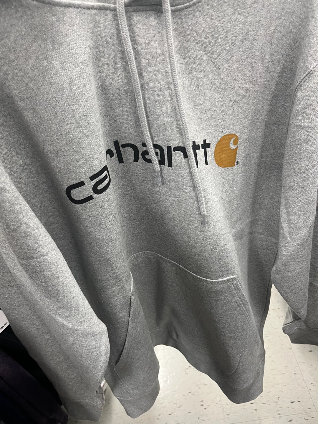 Carhartt Grey Logo Hoodie