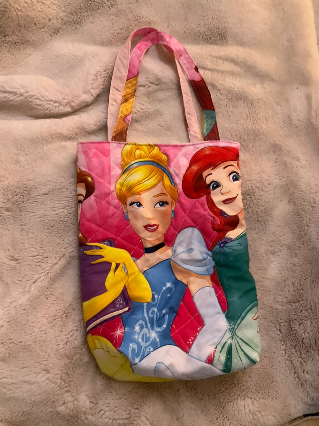 Disney Princess Quilted Tote Bag-Handmade