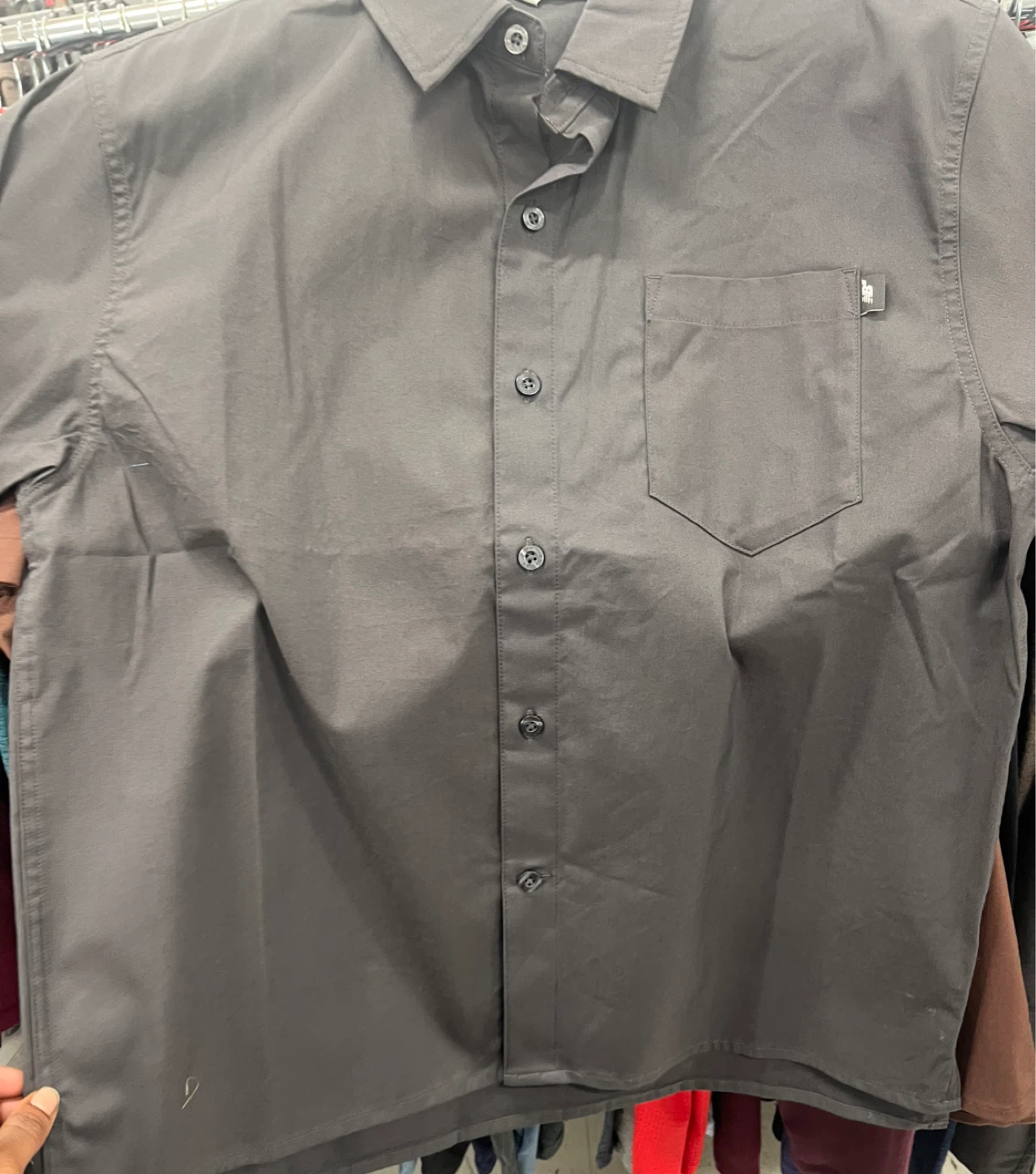 New Balance Grey Button-Up Shirt