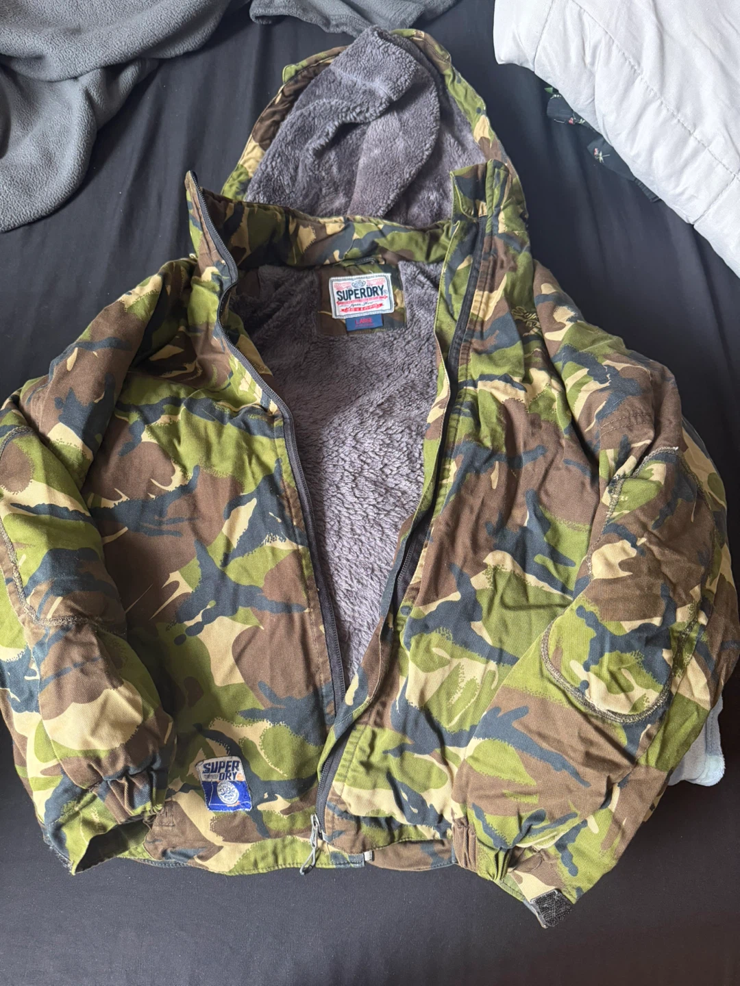 Superdry Camo Fleece-Lined Jacket