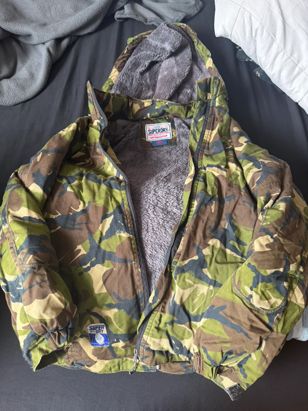 Superdry Camo Fleece-Lined Jacket - photo 2