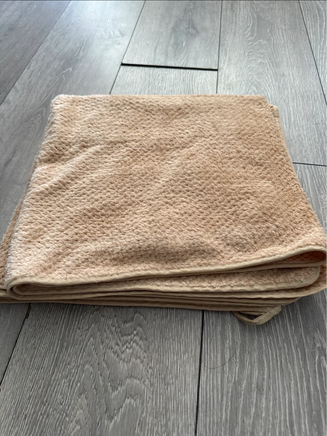 Soft textured beigh blanket