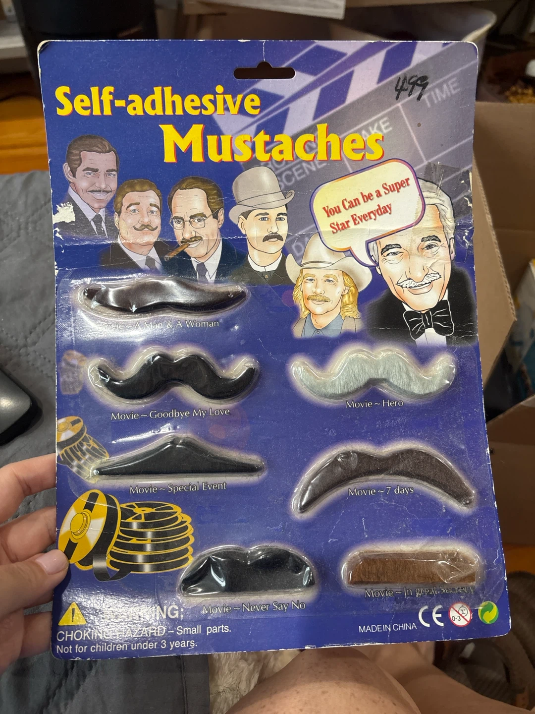 vintage mustaches pack unopened