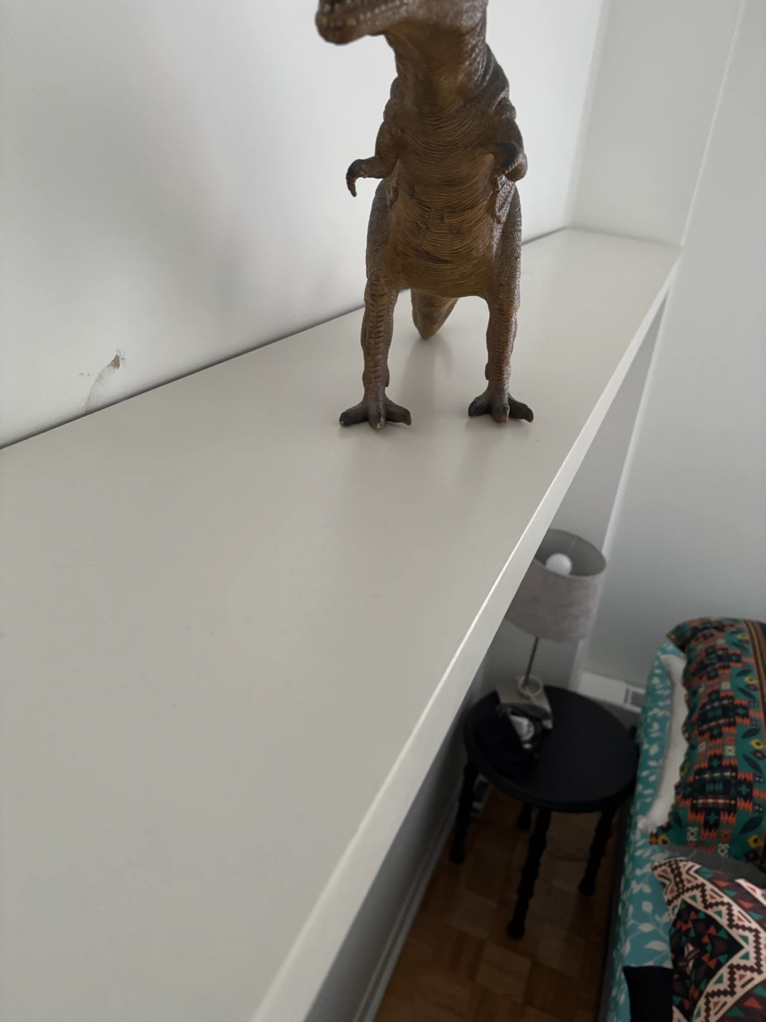 White Floating Wall Shelf - photo 4