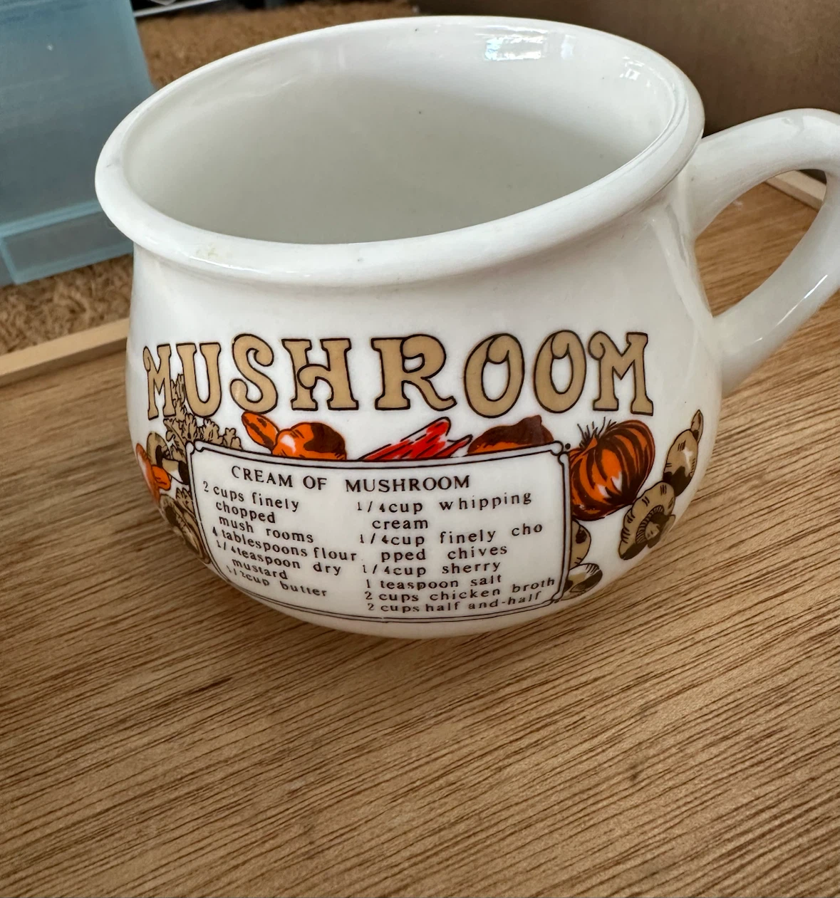 Set of 5 Vintage Soup Mugs