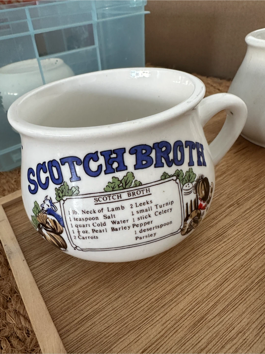 Set of 5 Vintage Soup Mugs - photo 3