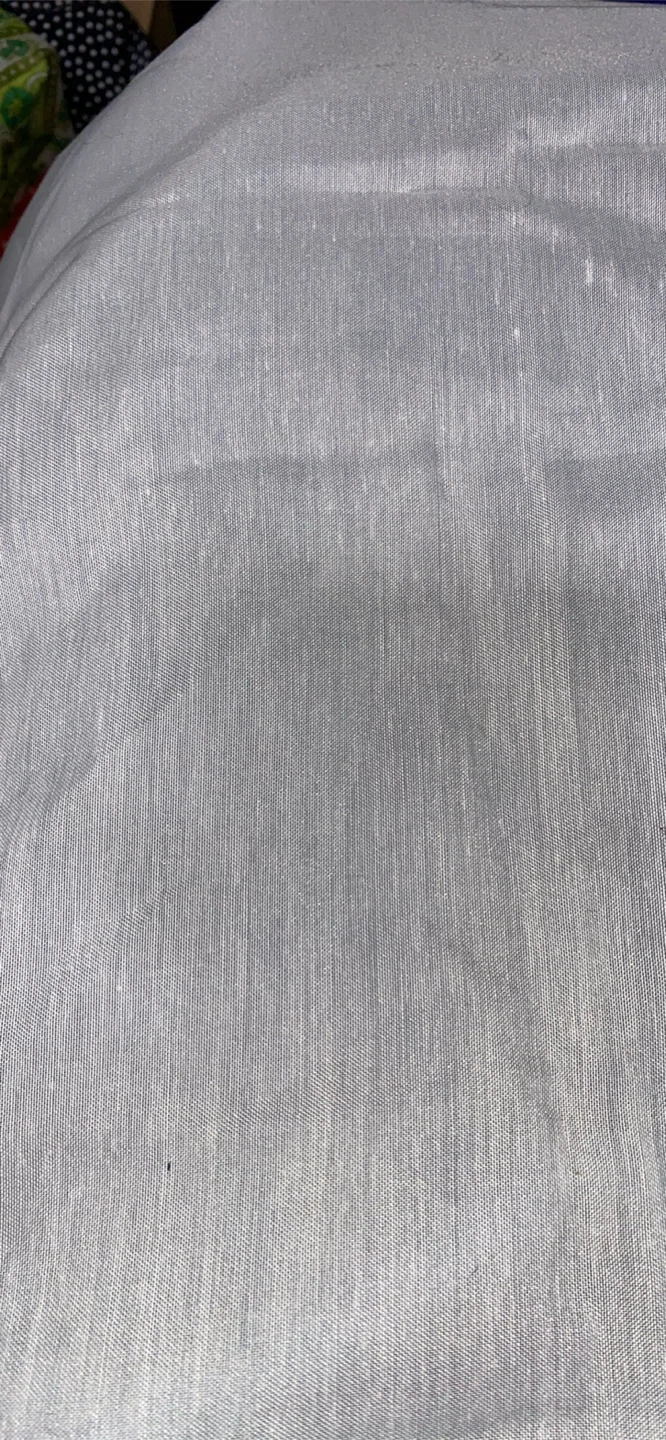 Light white Linen Blend Fabric. 38 x 23 in