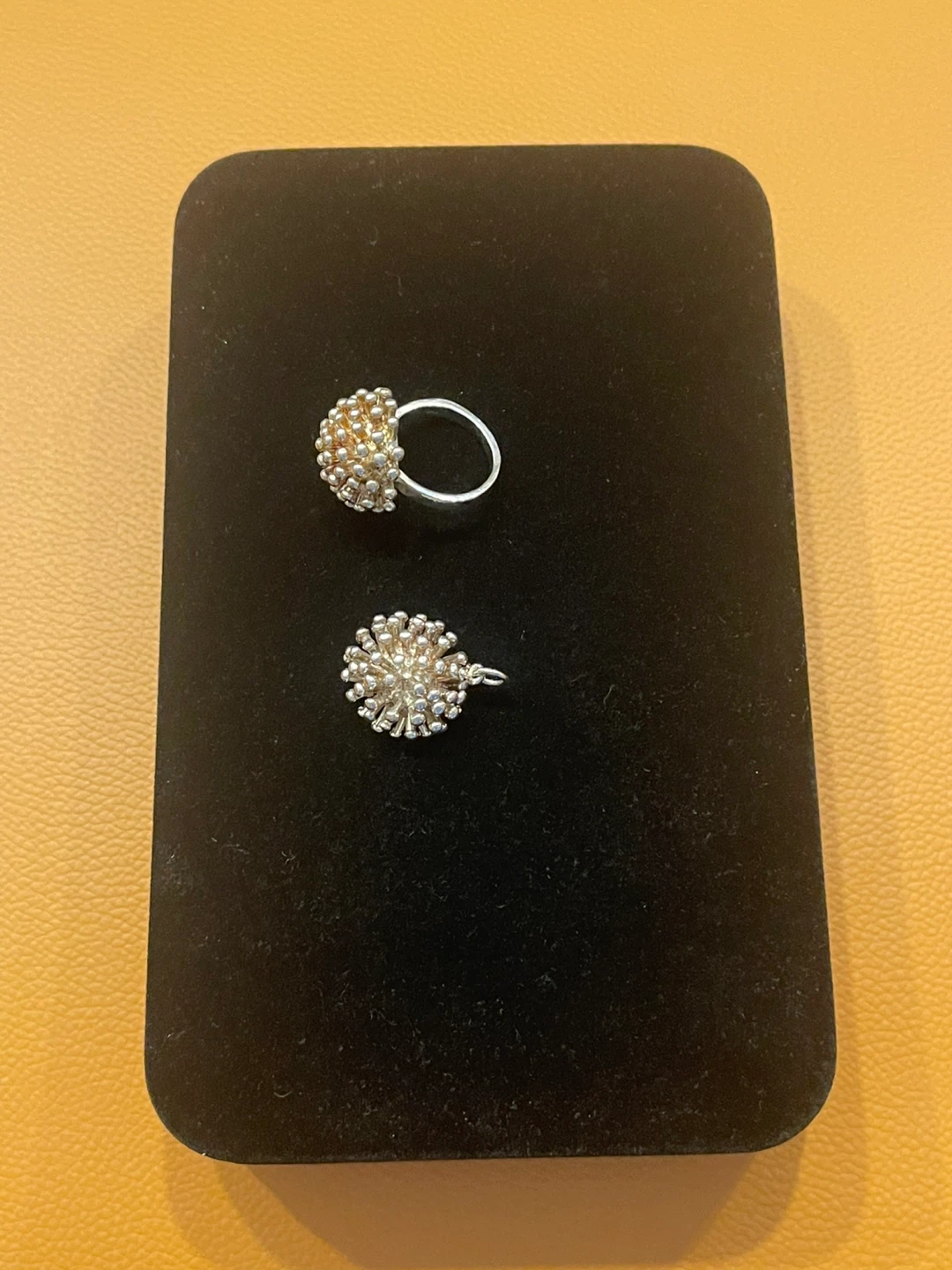 Silver Ring and Pendant Set - photo 2