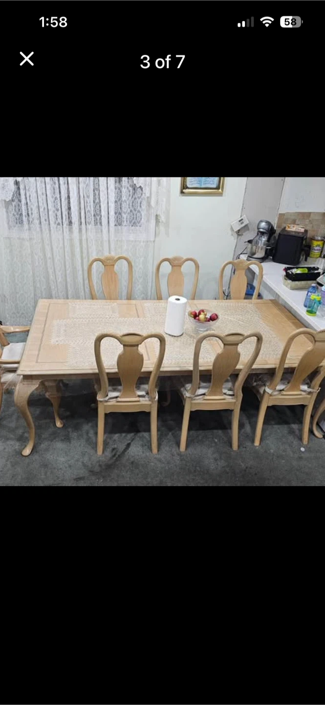 Dining table and 8 chairs set - photo 4