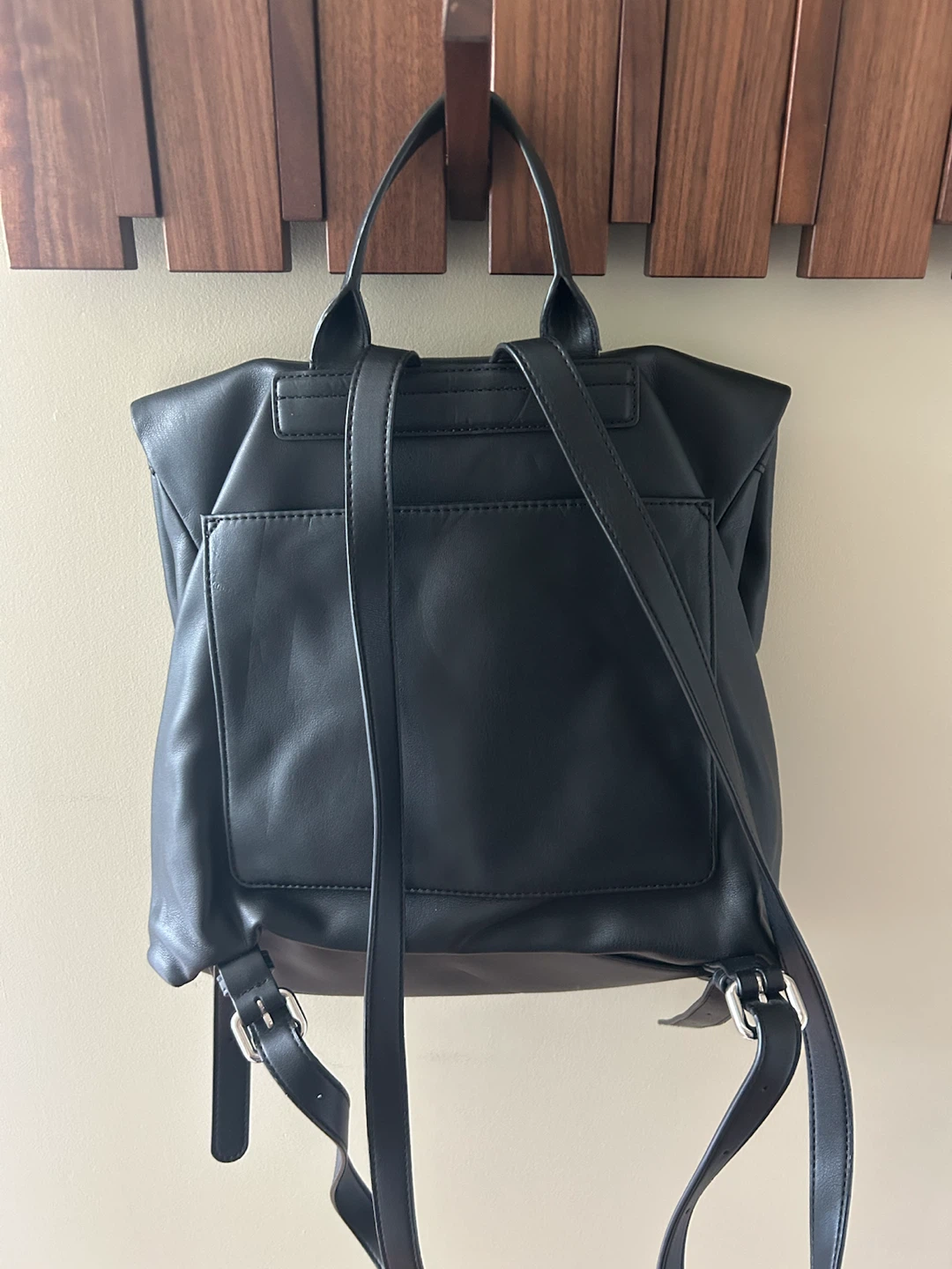 DKNY Black Foldover Backpack - photo 2
