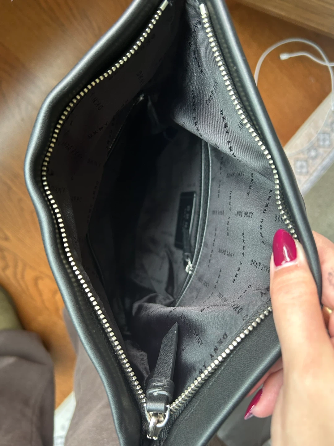 DKNY Black Foldover Backpack - photo 5