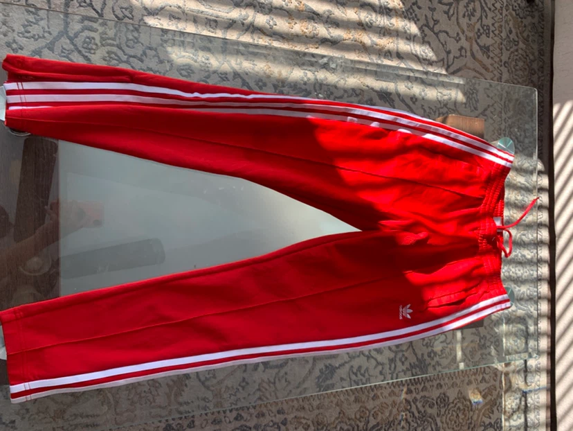 Adidas Original Red Track Pants Medium