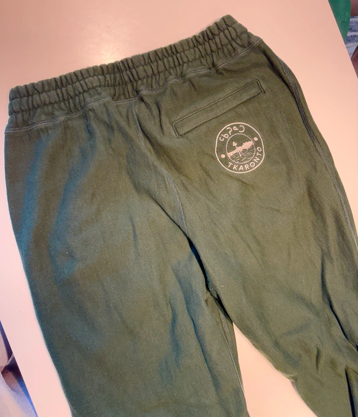 Aanin Tkaronto Sweatpants Olive Green size large - photo 4