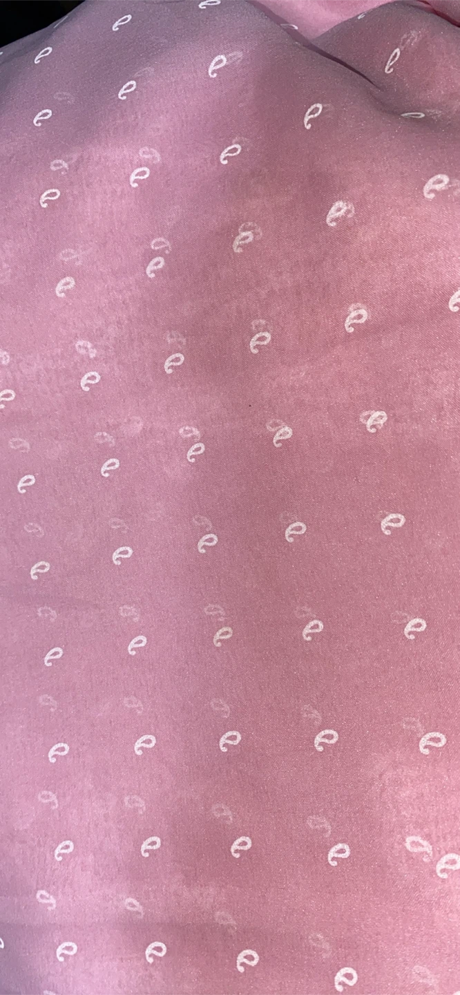 Pink patterned fabric