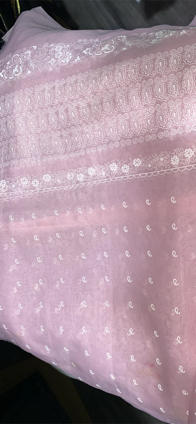Pink patterned fabric - photo 4