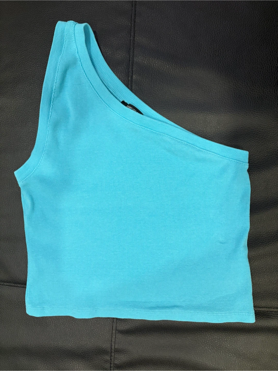 Forever 21 Ribbed One-Shoulder Crop Top