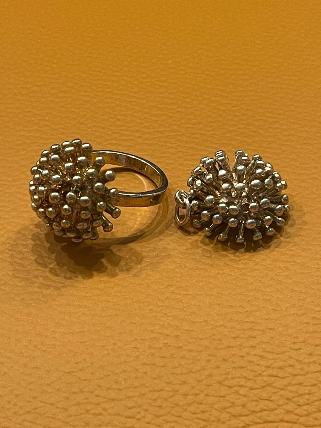 Silver Ring and Pendant Set
