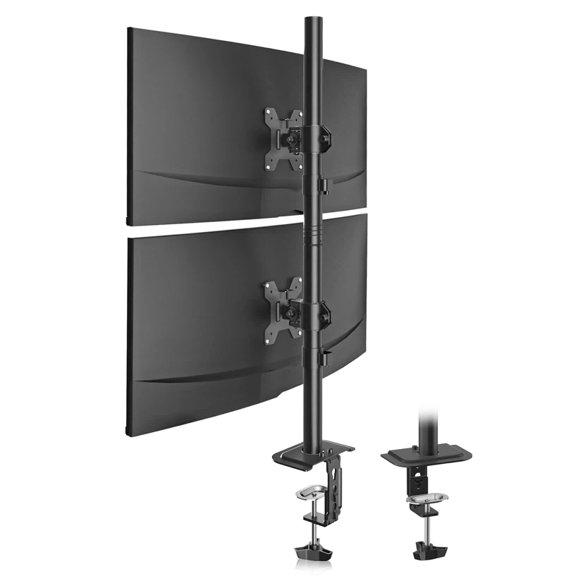 Suptek Dual LED LCD Monitor Stand up Desk Mount for Two Screens