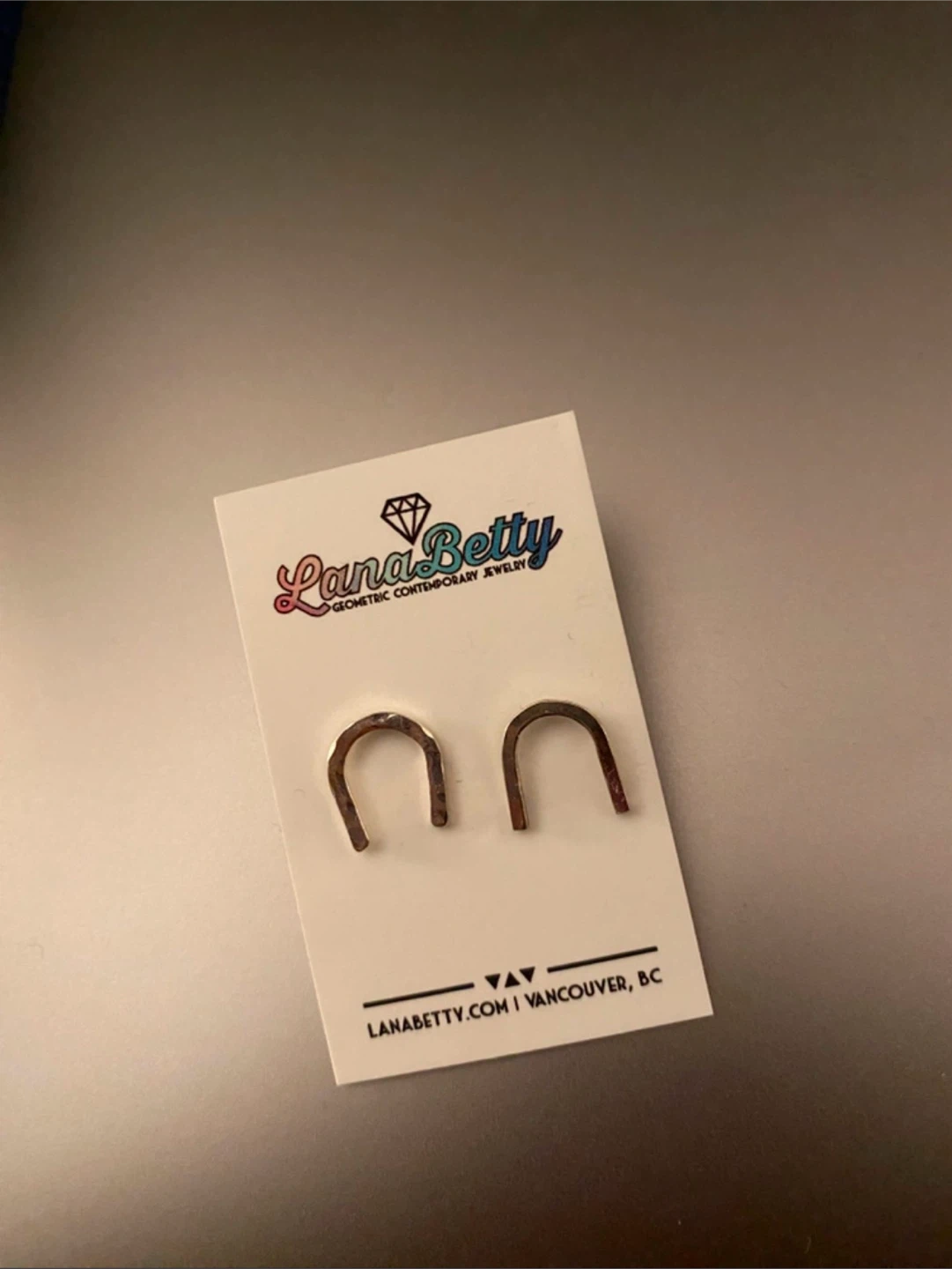 LanaBetty Sterling Silver Arch Stud Earrings