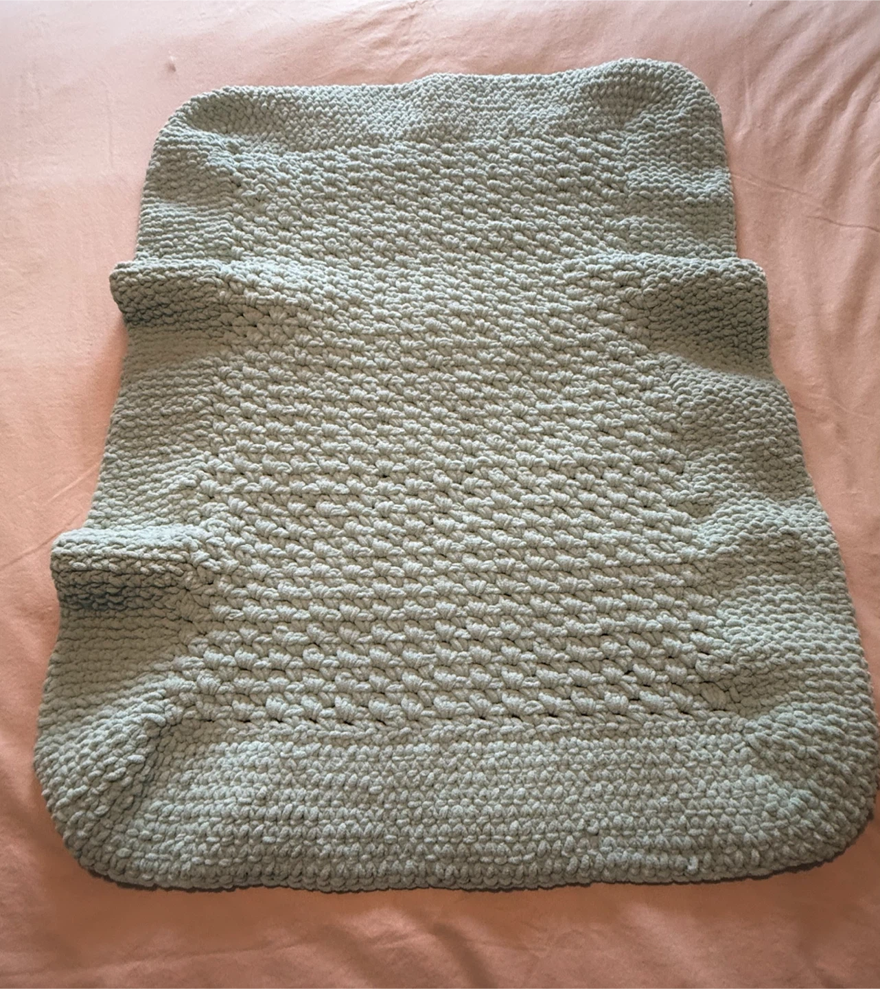 Crochet Seagram Green Blanket - photo 2
