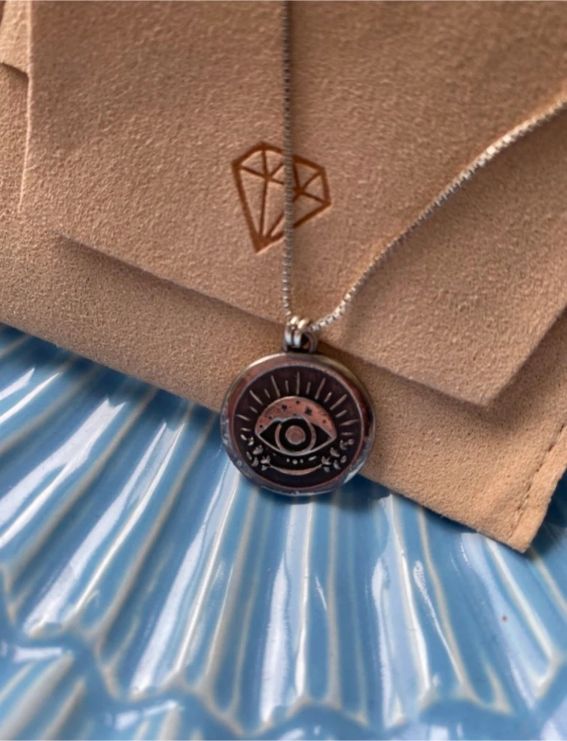 Lanabetty Evil Eye You Are Seen Mantra Necklace - photo 3