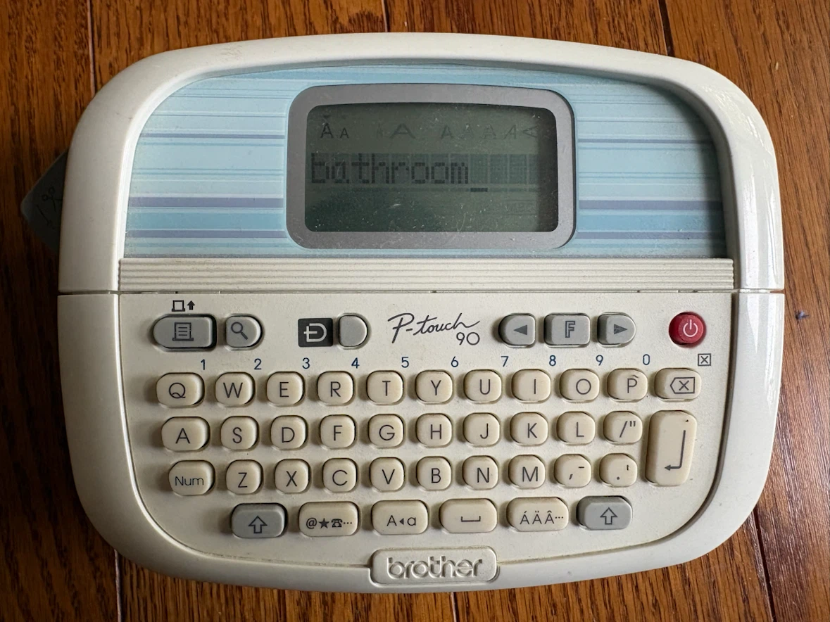 Brother P-touch 90 Label Maker with Tape