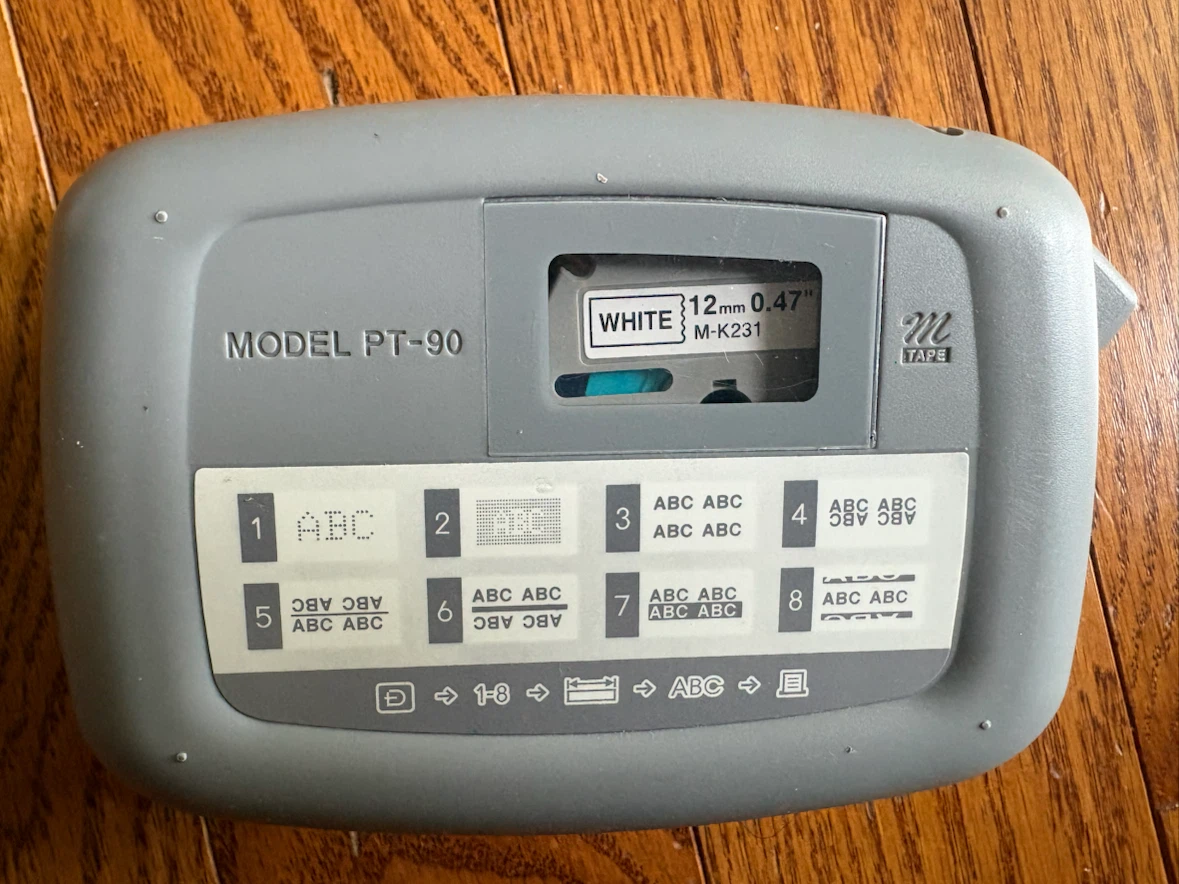 Brother P-touch 90 Label Maker with Tape - photo 3