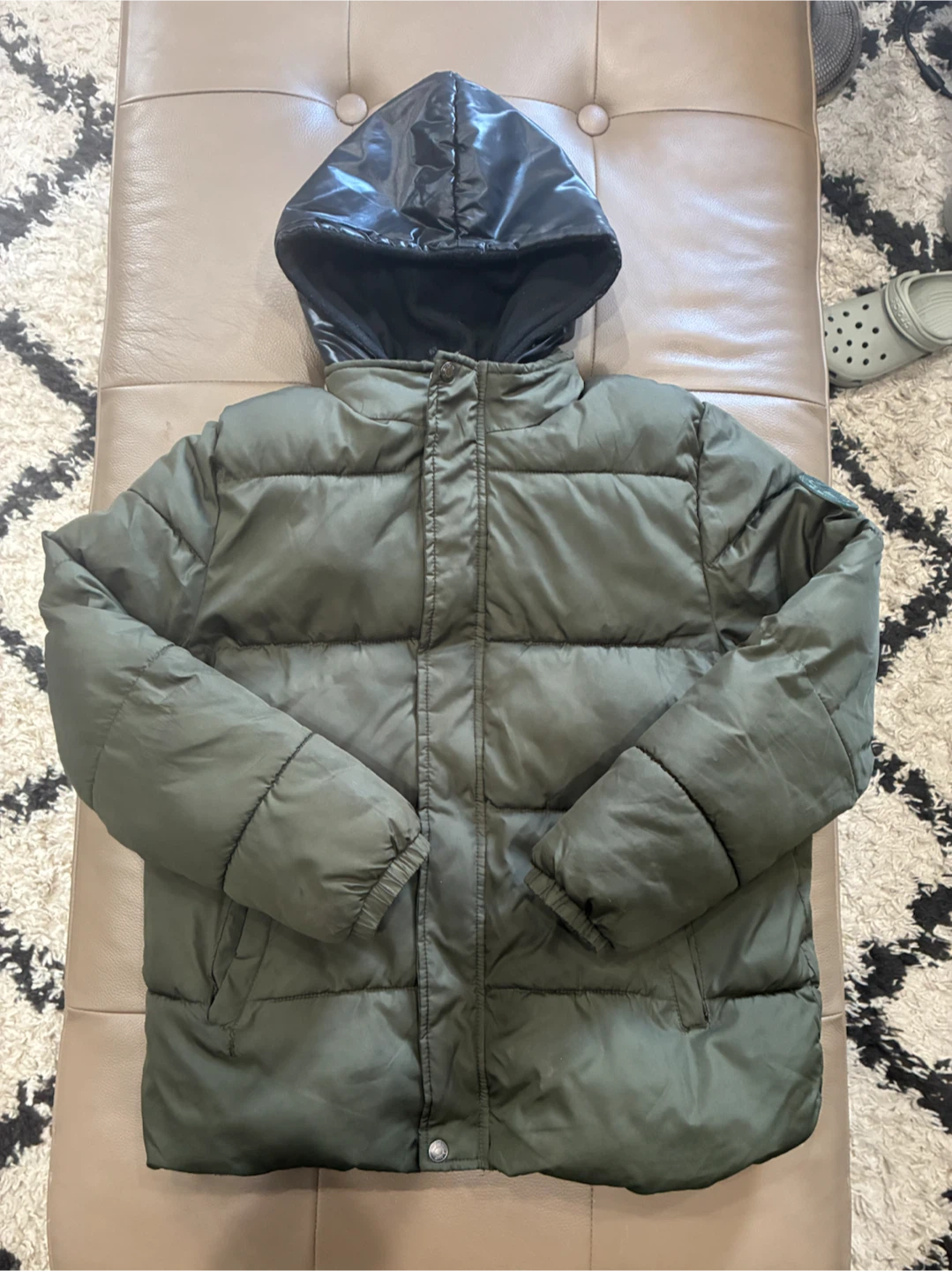 iXtreme Puffer Jacket Olive - Youth Size 18