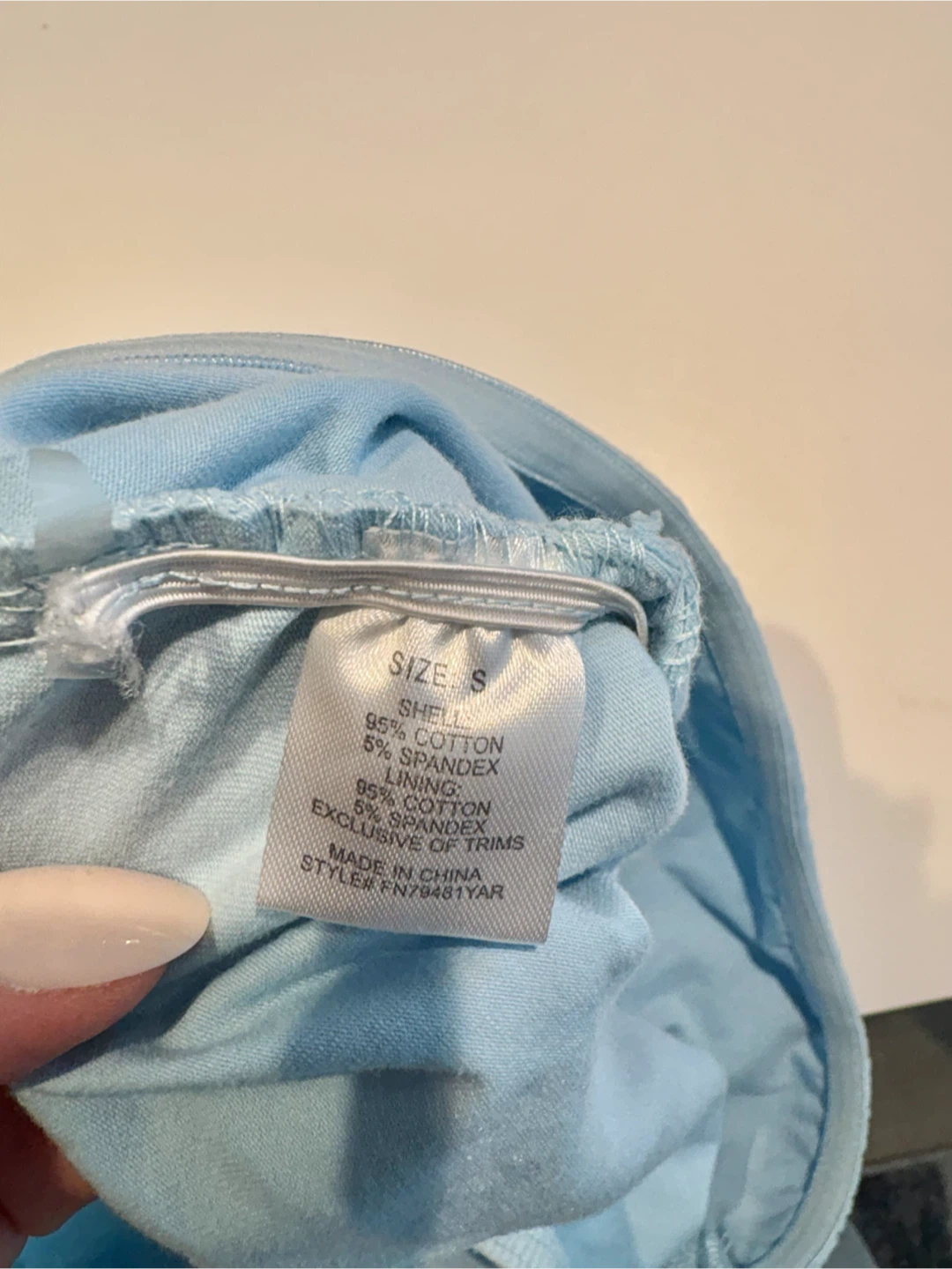 Fashion Nova Light Blue Shell Print Tube Top - photo 4