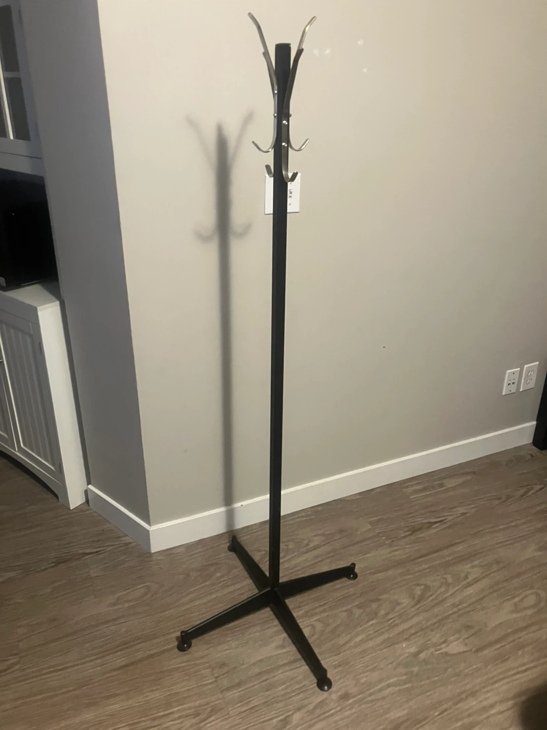 Black Standing Coat Rack