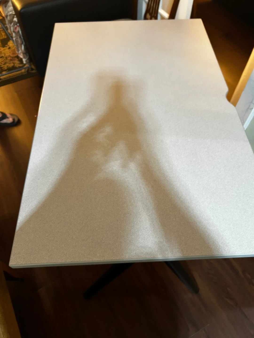 Grey rectangular table top