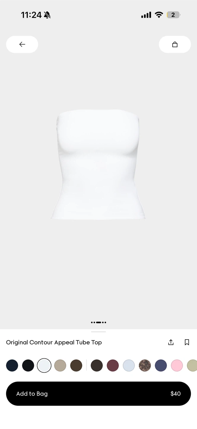 Aritzia Original Contour Appeal Tube Top