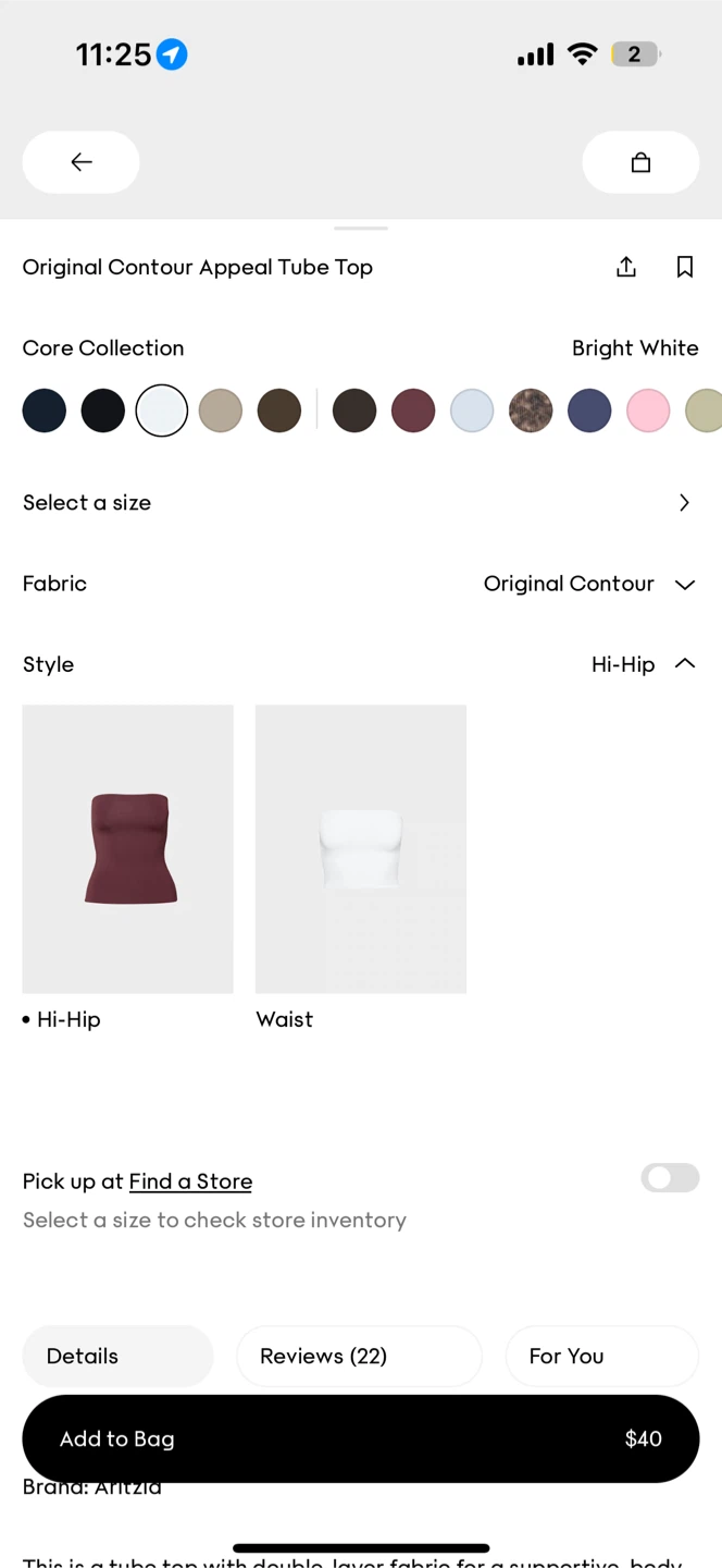 Aritzia Original Contour Appeal Tube Top - photo 2