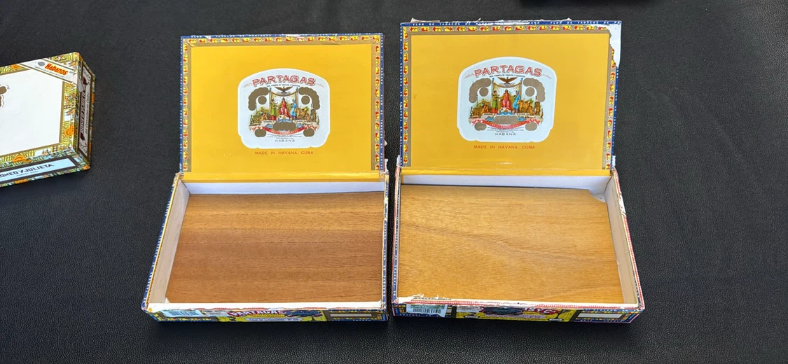 Set of 5 Empty Wooden Cigar Boxes - photo 5
