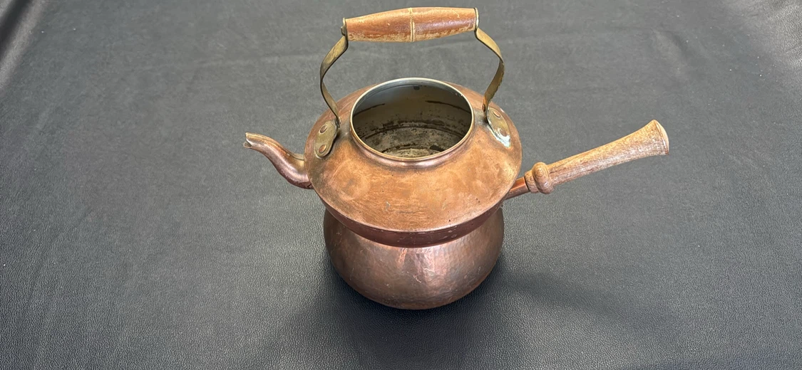 Vintage Hammered Copper Tea Kettle - photo 2