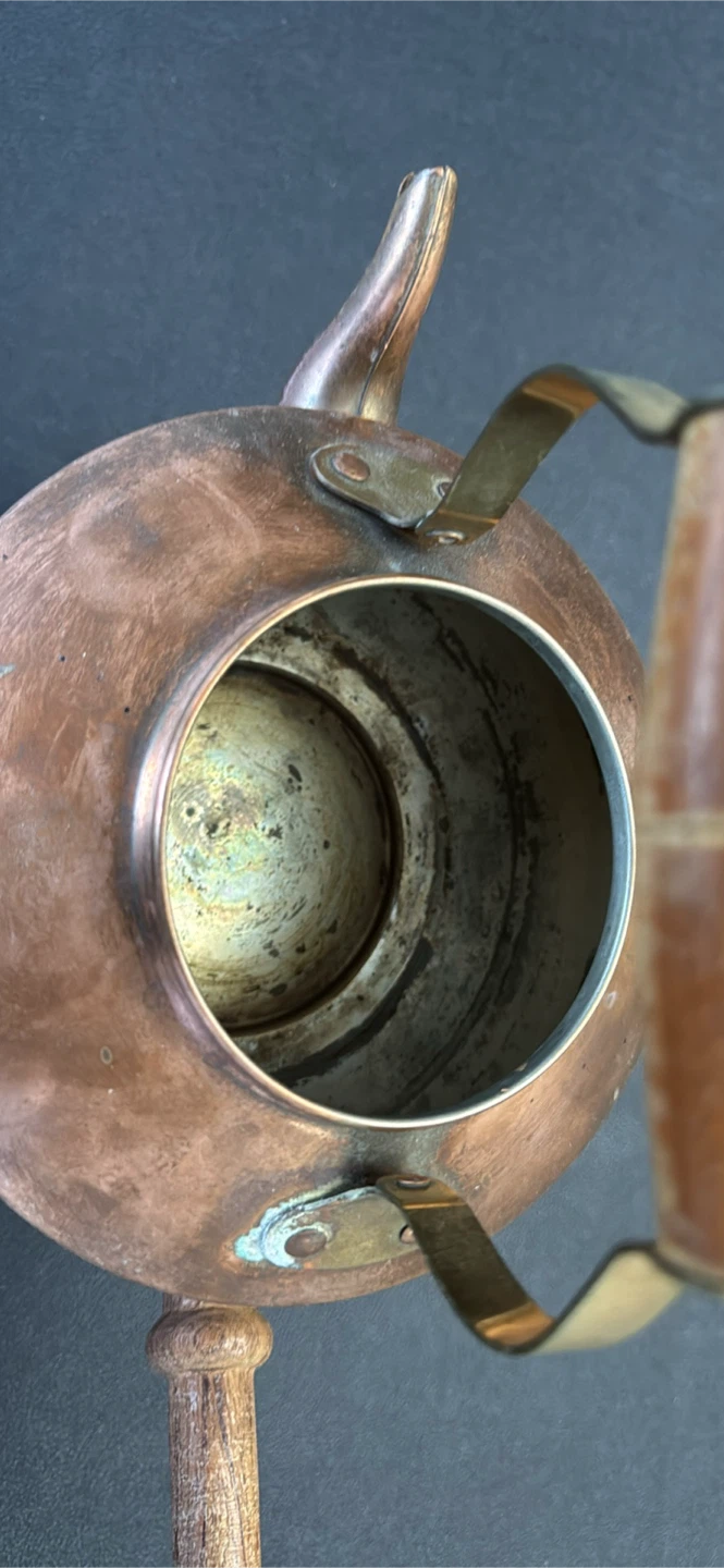 Vintage Hammered Copper Tea Kettle - photo 3