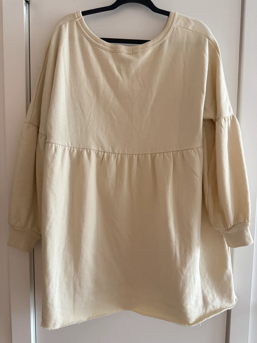 S/P Forever 21 Cream V-Neck Long Sleeve Dress - photo 2
