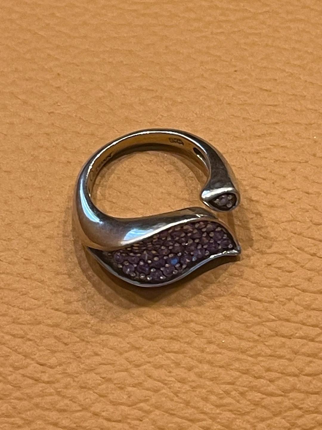 Sterling Silver Ring with Zirconia