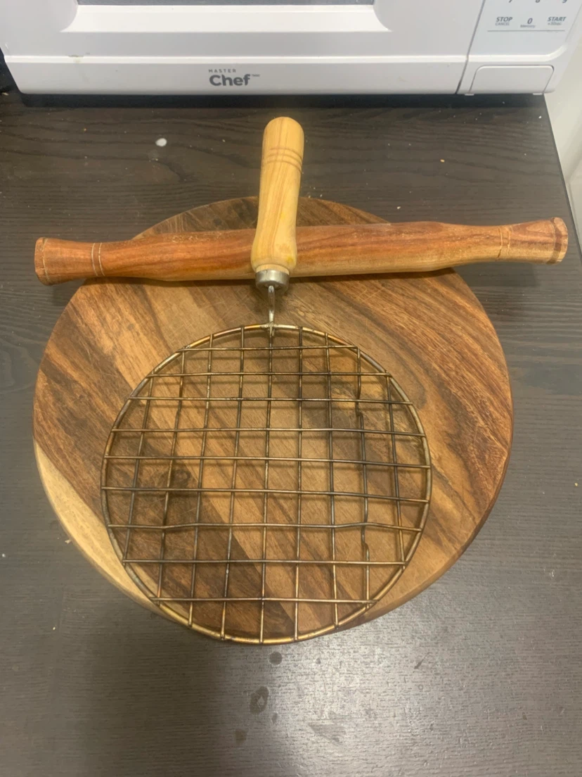 Chapati Rolling Pin and Roasting Wire Rack - photo 2
