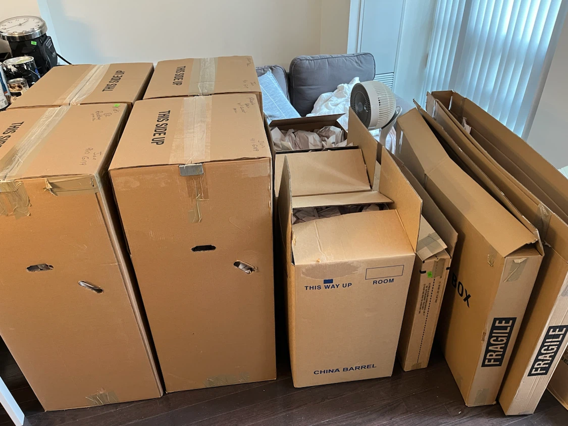Free Assorted Moving Boxes