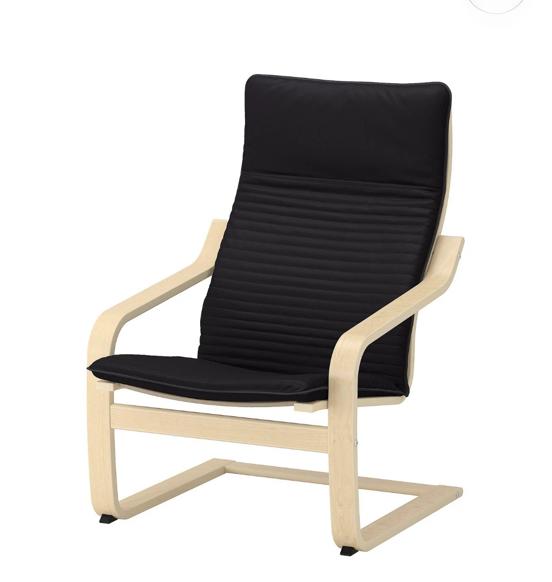 IKEA POÄNG Armchair with Black Cushion - photo 2