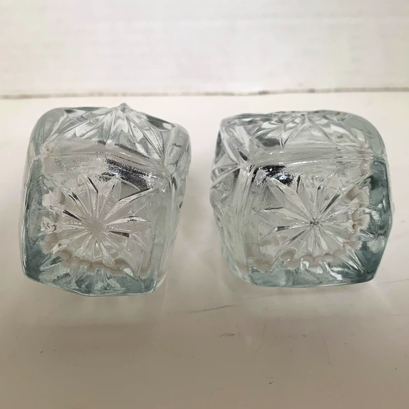 Vintage Cut Glass Salt and Pepper Shakers - photo 2