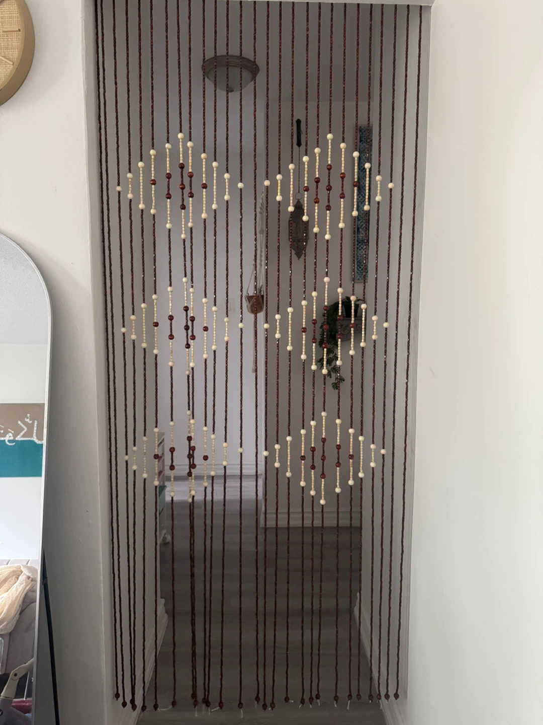 New- Wooden Beaded Doorway Curtain