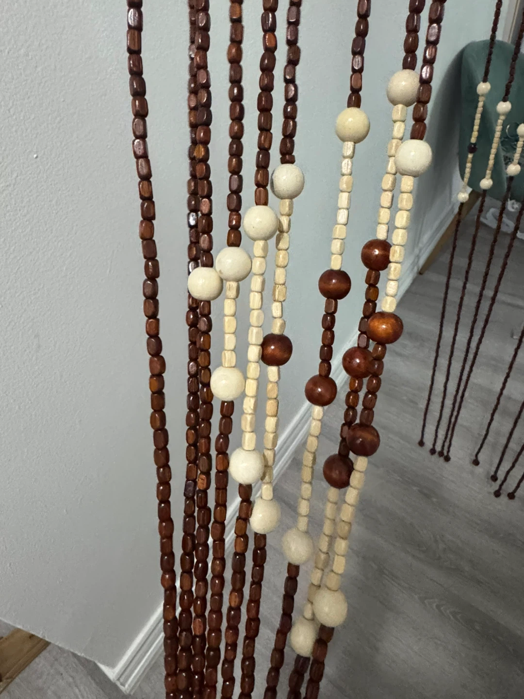 New- Wooden Beaded Doorway Curtain - photo 3