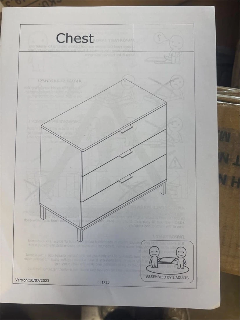 3-Drawer dresserTable Storage Cabinet - photo 4