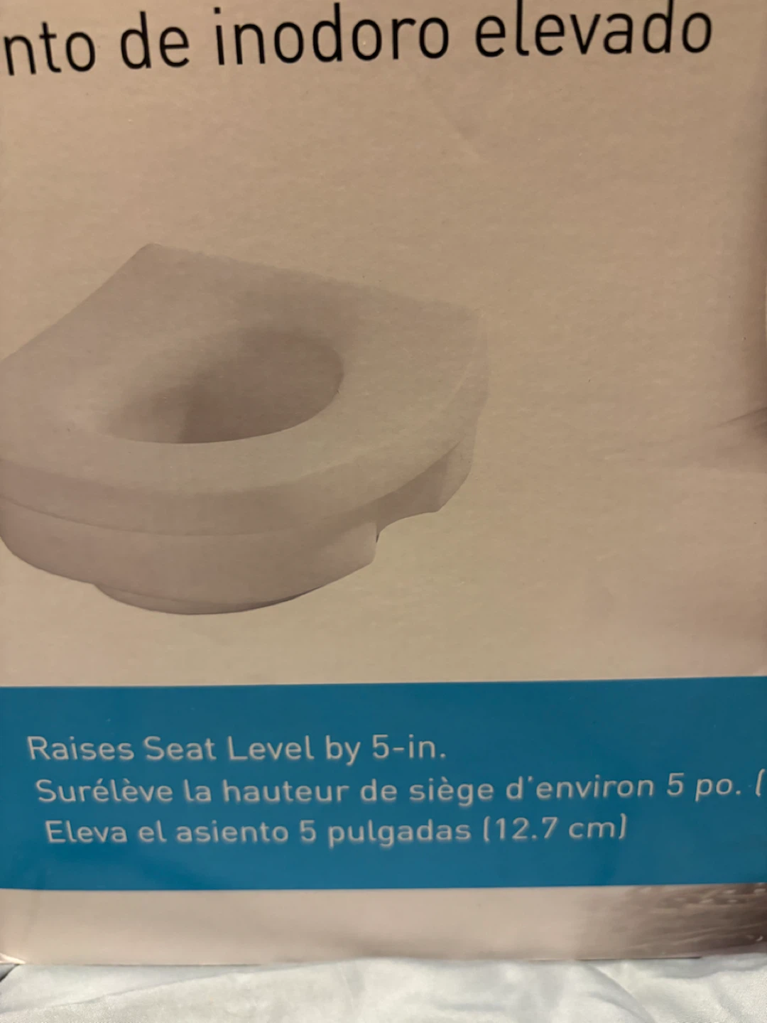Toilet extension  purchased at Home Depot