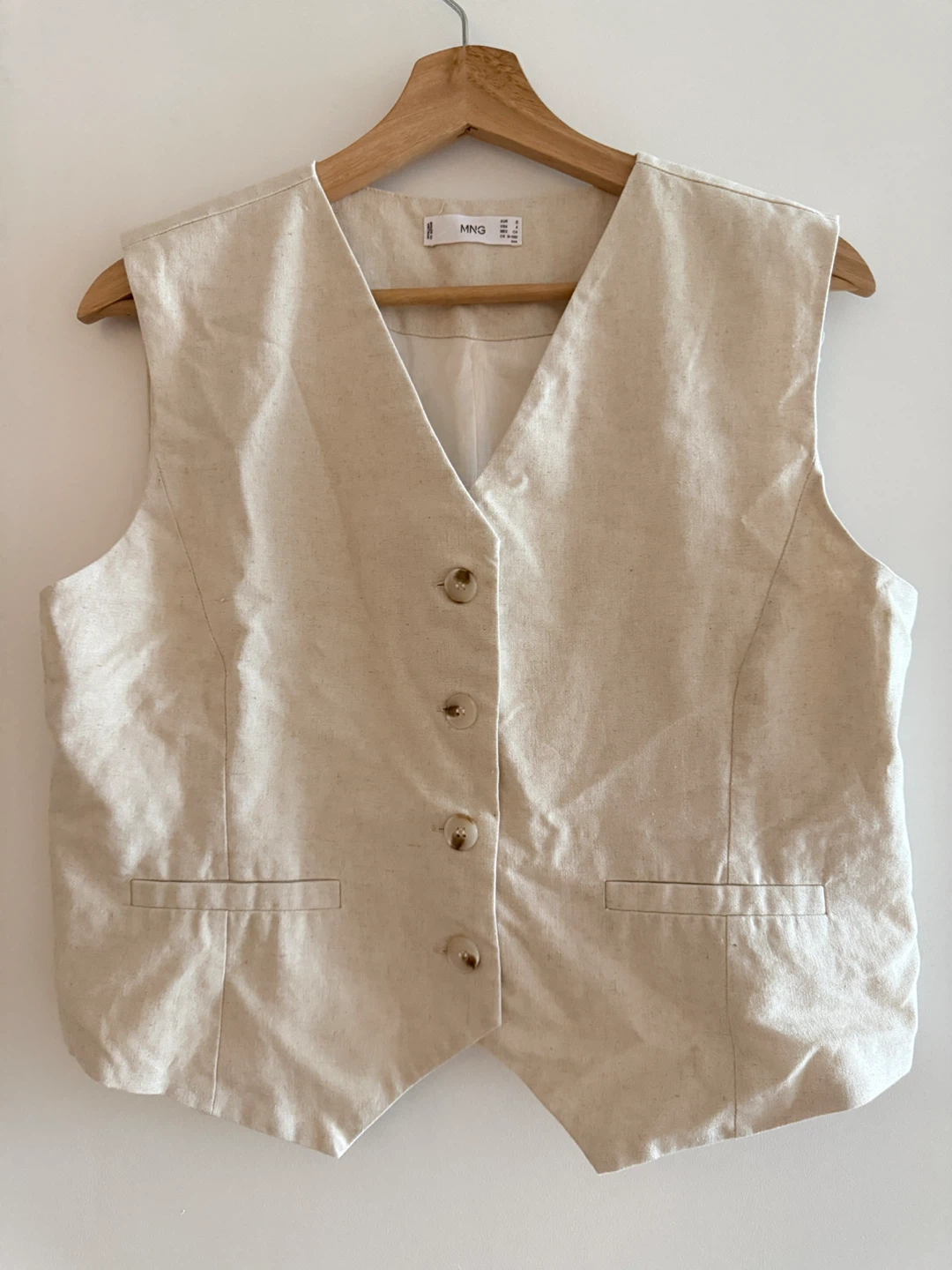 S MNG Beige Vest and Pants Work Set - photo 2